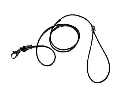 Nur 1 schwarze oder andere Farbe 1 Meter elastisches Seil 3 mm 1 Sicherheitskarabiner für Papageien AMAZZONE AMAZZONE MASSE PARROCCHETO und für andere Papageienrassen von BLUSUPERSHOP