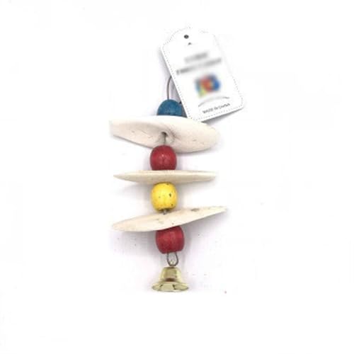 BMOZRM Vogelspielzeug, Wellensittich Spielzeug, Kleiner Vogel, Tintenfischknochen, Kalzium-Schaukelring, Nymphensittich Spielzeug Zubehör, Utensilien(Color:Cuttlefish Bone Skewer,Size:S) von BMOZRM