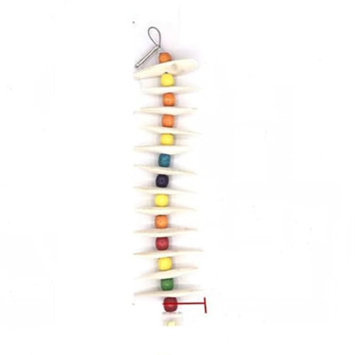 BMOZRM Vogelspielzeug, Wellensittich Spielzeug, Kleiner Vogel, Tintenfischknochen, Kalzium-Schaukelring, Nymphensittich Spielzeug Zubehör, Utensilien(Color:Cuttlefish Bone Skewer,Size:XL) von BMOZRM