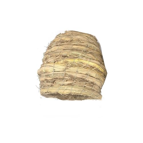 BMOZRM Vogelspielzeug, Wellensittich Spielzeug, Kleiner Vogel, Tintenfischknochen, Kalzium-Schaukelring, Nymphensittich Spielzeug Zubehör, Utensilien(Color:Grass Nest,Size:M) von BMOZRM