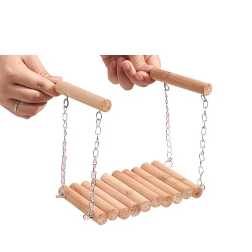 BMOZRM Wellensittich Spielzeug for Papageien-Vogelspielzeug, Schaukelringleiter, Kletterleiter, Nymphensittich Spielzeug Knabberei, Klettern, Vogelkäfig-Zubehör(Color:Twin Pole Suspension Bridge,Size: BMOZRM Wellensittich Spielzeug for Papageien-Vogelspielzeug, Schaukelringleiter, Kletterleiter, Nymphensittich Spielzeug Knabberei, Klettern, Vogelkäfig-Zubehör(Color:Twin Pole Suspension Bridge,Size: von BMOZRM