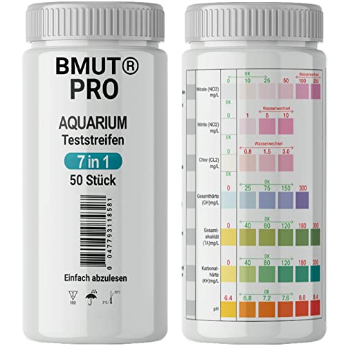 BMUT 100x 7in1 Aquarium Teststreifen Wassertest Teich Fische Wasserqualität von BMUT