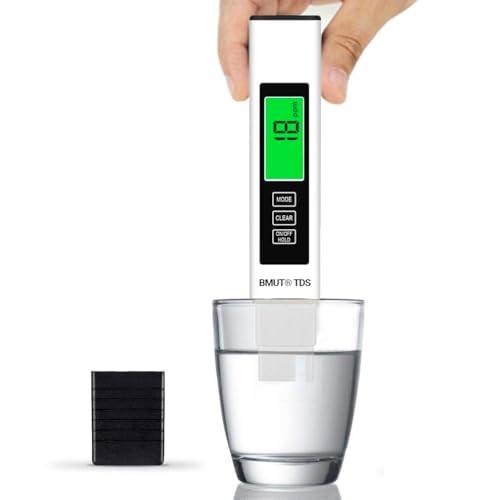 BMUT 3in1 TDS Messgerät mit EC sowie Temperatur Meter– digitaler Wasserqualität-Tester, Messbereich 0-9999ppm, für Wasser, Pflanzen, Aquarien, Trinkwasser, u.s.w. von BMUT