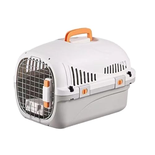Transportbox für Haustiere, 50,8 cm, mit Urinbrett, keine schmutzigen Füße, tragbarer Katzen- und Hunde-Luftkasten, geeignet für Reisen, Wandern, Camping, Outdoor (Off-White304) von BMWJYLPM
