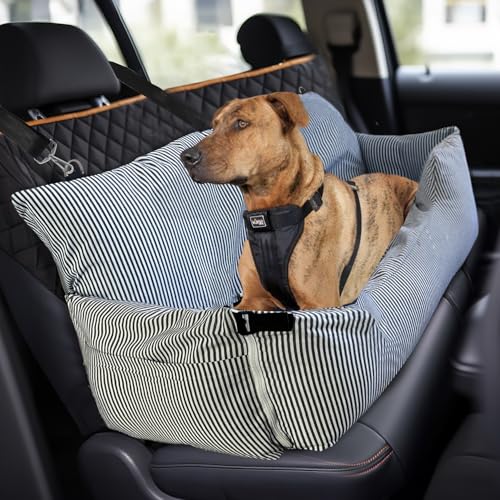 BNCKTRD Extra großer Hunde-Autositz mit Seitentaschen und Wasserdichten Matte, idealer waschbarer Hunde Couch Bettschutz, weiche Haustier Autobett für Zuhause und Reisen BNCKTRD Extra großer Hunde-Autositz mit Seitentaschen und Wasserdichten Matte, idealer waschbarer Hunde Couch Bettschutz, weiche Haustier Autobett für Zuhause und Reisen von BNCKTRD
