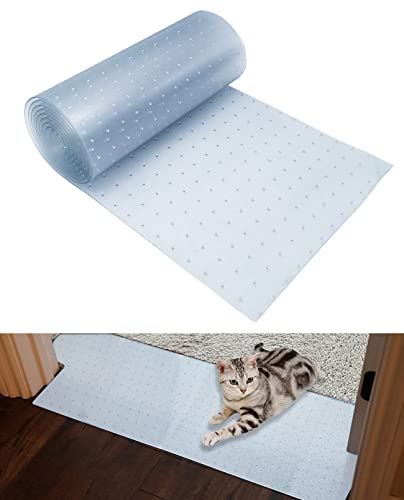 BNOSDM Katzenteppich-Schutz für Innenbereich, Haustiere, Teppiche, Kratzer, robuster Kunststoff, leicht zu schneiden, transparent, rutschfest, schützt Katzen vor Kratzern an der Tür von BNOSDM