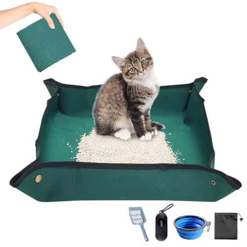 BNOSDM Reise-Katzentoiletten Faltbare Katzentoilette Kit Tragbare Katzentoilette mit Schaufelschüssel Wasserdicht & Antihaft für Auto, Hotels, Ausflüge, Innenräume, temporäre Aufenthalte BNOSDM Reise-Katzentoiletten Faltbare Katzentoilette Kit Tragbare Katzentoilette mit Schaufelschüssel Wasserdicht & Antihaft für Auto, Hotels, Ausflüge, Innenräume, temporäre Aufenthalte von BNOSDM