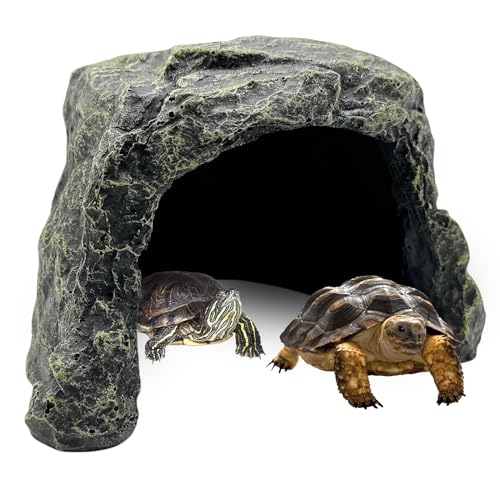 Reptilien Rock Versteck Eidechse Versteck Höhle Box Schildkröte Habitat Zubehör für Spinne Gecko Chamäleon Bartdrachen Schlange von BNOSDM