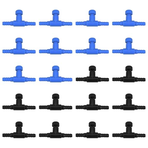 BNOYONERAS 20 Stück Aquarium Luftventil Aquarium Luftschlauch Ventil Kunststoff Luftstromregler Einstellbare Schlauchverbinder ABS Aquarium T Stecker für 4mm ID-Luftschläuche Für Aquarien BNOYONERAS 20 Stück Aquarium Luftventil Aquarium Luftschlauch Ventil Kunststoff Luftstromregler Einstellbare Schlauchverbinder ABS Aquarium T Stecker für 4mm ID-Luftschläuche Für Aquarien von BNOYONERAS