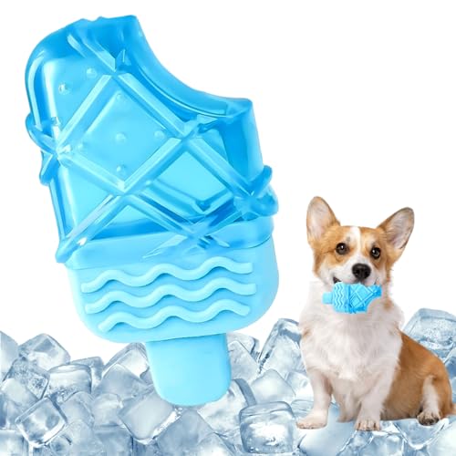 Kühlendes Kauspielzeug, Kühlendes Hundespielzeug, Sommer-Hundespielzeug, Gefrierbares Kauspielzeug Hund, Gefrorenes Hundespielzeug, Hunde Kühlung Spielzeug für Kauen Training Spielen (Eis am Stiel) Kühlendes Kauspielzeug, Kühlendes Hundespielzeug, Sommer-Hundespielzeug, Gefrierbares Kauspielzeug Hund, Gefrorenes Hundespielzeug, Hunde Kühlung Spielzeug für Kauen Training Spielen (Eis am Stiel) von BNOYONERAS