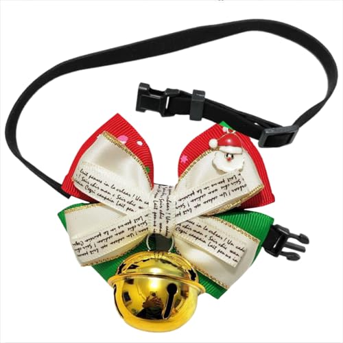 Weihnachten Haustier Halsband Weihnachten Hundehalsband Hundehalsband mit Schleife Christmas Hundehalsband mit Glocke Verstellbare Halsband Geschenk für Klein Mittlere Hunde Katzen Welpen M (Color 2) Weihnachten Haustier Halsband Weihnachten Hundehalsband Hundehalsband mit Schleife Christmas Hundehalsband mit Glocke Verstellbare Halsband Geschenk für Klein Mittlere Hunde Katzen Welpen M (Color 2) von BNOYONERAS