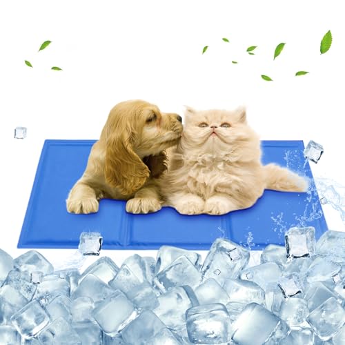 BNWRRCVKE Kühlmatte für Hunde, 90 * 50 cm Kühlmatte Hunde Katzen, Selbstkühlende Matte für Haustiere, Selbstkühlende Hundematte mit Gel, Kühl Hundedecke, Weiches Wasserdichtes leichte Reinigung von BNWRRCVKE