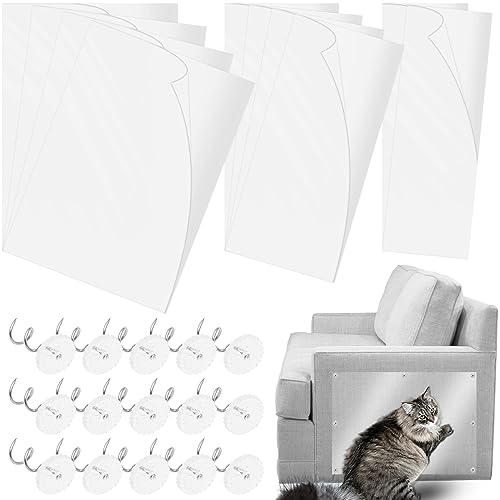 10 Stück Katzenkratzschutz, Katzen Kratzschutz Folien, Kratzschutz Sofa Katze, Katzen Anti Kratz Tape, Transparente Selbstklebende Schutzrolle für Möbel, Tür, Wand, Sofa, Matte (43 x 30,5/20/15 cm) 10 Stück Katzenkratzschutz, Katzen Kratzschutz Folien, Kratzschutz Sofa Katze, Katzen Anti Kratz Tape, Transparente Selbstklebende Schutzrolle für Möbel, Tür, Wand, Sofa, Matte (43 x 30,5/20/15 cm) von BOBASH