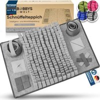 BOBBYS WELT - Schnüffelteppich für Hunde Farbe Grau von BOBBYS WELT
