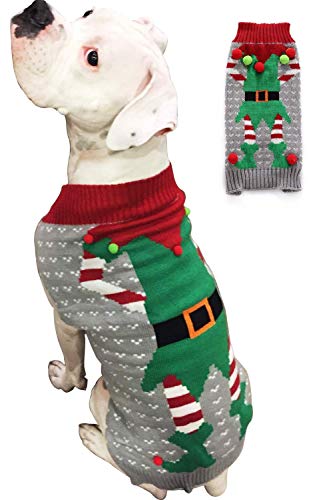 BOBIBI Hässlicher Weihnachtspullover für Hunde, Winter-Strickwaren, warme Kleidung von BOBIBI