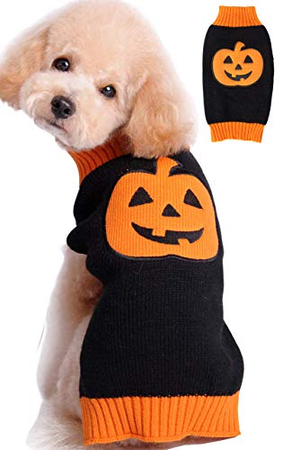 BOBIBI Pet Urlaub Halloween Kürbis Haustier Kleidung Hund Pullover von BOBIBI