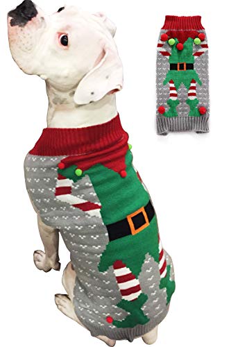 BOBIBI Ugly Christmas Dog Sweaters Pet Dog Winter Knitwear Warm Clothes von BOBIBI