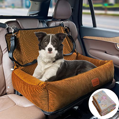 Hunde-Autositz für große/mittelgroße Hunde, Auto-Reisebett, Hundesitz hergestellt, bequem und sicher; Mehrzweck-Design – kann in ein Hundebett oder ein Hundesofakissen umgewandelt werden. von BOCHAO
