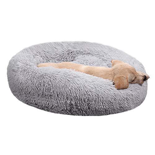 BODISEINT Hundebett und Katzenbett aus Kunstfell, rund, Anti-Angst, beruhigendes Haustierbett, Donut-Kuscheltier für mittelgroße und große Welpen, Hunde, Katzen, selbstwärmendes Bett, 71,1 cm D x 20,3 BODISEINT Hundebett und Katzenbett aus Kunstfell, rund, Anti-Angst, beruhigendes Haustierbett, Donut-Kuscheltier für mittelgroße und große Welpen, Hunde, Katzen, selbstwärmendes Bett, 71,1 cm D x 20,3 von BODISEINT