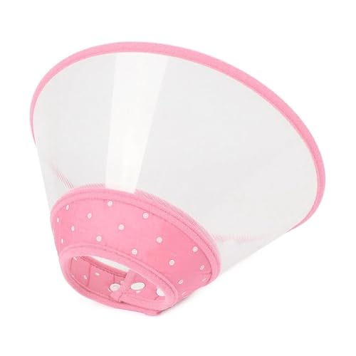 2 x Katzen- und Hundehalsband, Halskrause mit Kegel, elisabethanisches Halsband, für Anti-Biss-Leck-Operationen, Wundheilung, Haustier, Hunde, Gesundheit, medizinisch (Rosa, M) von BODOBTF