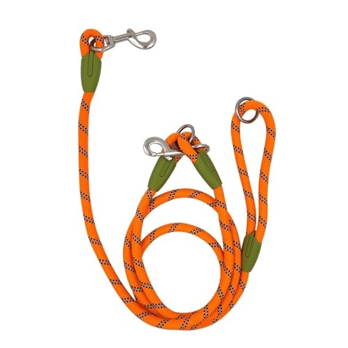Reflektierende Nylon-Leinen, für Haustiere, Hunde, Traktionsseil, Leine für freie Hände, Seilkette für kleine und große Hunde, Orange Reflektierende Nylon-Leinen, für Haustiere, Hunde, Traktionsseil, Leine für freie Hände, Seilkette für kleine und große Hunde, Orange von BODOBTF