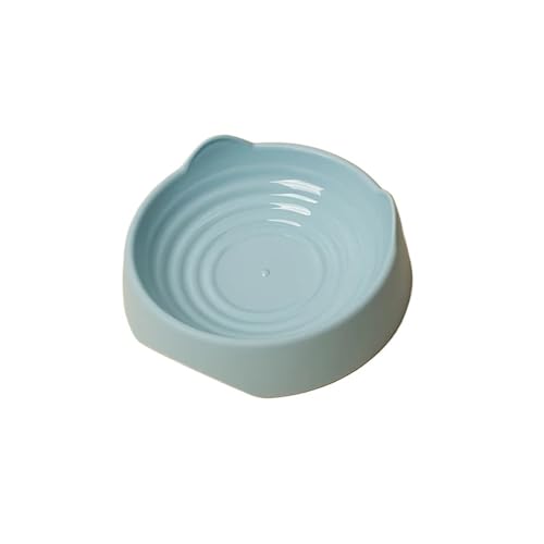 Süßer Futternapf für Katzen, Ohrenform, aus langlebigem Kunststoff, stehend, mit Gewinde, für Hunde, Katzen, Zubehör (blau, klein) von BODOBTF