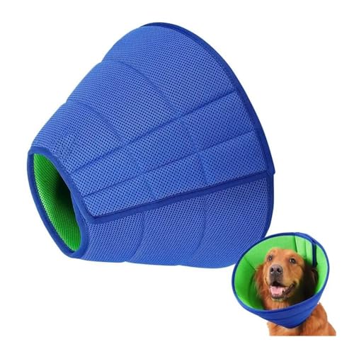 Verstellbares Halsband für Hunde, Kegel, Genesungshalsband, Anti-Biss, elisabethanisches Halsband, Kätzchen, Hunde, waschbar, Katzenerholungskegel (45,7 - 53,3 cm) von BODOBTF