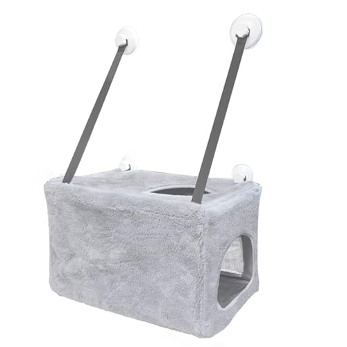 Hängematte Katze Katzenbett Heizung Katzen Bett Verstärkte Katzenhängematte mit Starkem Saugnapf für Große Katzen bis 15 kg, Katzen hängematte 53 * 31cm Hängematte Katze Katzenbett Heizung Katzen Bett Verstärkte Katzenhängematte mit Starkem Saugnapf für Große Katzen bis 15 kg, Katzen hängematte 53 * 31cm von BODYGAD