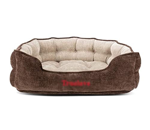 BOGAZY Katzenbett höhle Tierbett Haustierbett Für Hunde Oder Katzen, Weich, Langlebig, Wärmend, Maschinenwaschbar Und Verstärkte Kanten Hundekissen katzenkissen (Color : C, Size : 47 * 44 * 16cm) von BOGAZY