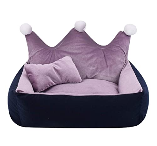 Katzenbett höhle Tierbett Haustier-Hundebett-Matten-Welpen-Winter-warmes Baumwolltuch-weiches Liege-Sofa, Abnehmbares Waschbares Haustier-Nest-Bett Für Den Innenbereich Hundekissen katzenkissen ( Colo von BOGAZY