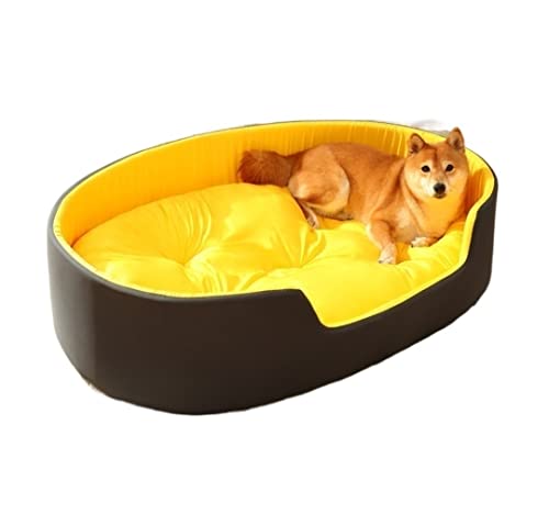 Katzenbett höhle Tierbett Haustierbett 3D Zwinger Indoor Haustierbett Für Hunde Katze Weiche Warme Betten Für Hunde Haustiere Kissen Matte Liege Bank Sofa Hundekissen katzenkissen (Color : Black, SI von BOGAZY