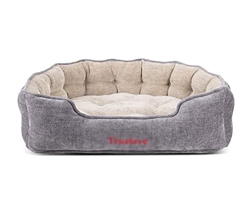 Katzenbett höhle Tierbett Haustierbett Für Hunde Oder Katzen, Weich, Langlebig, Wärmend, Maschinenwaschbar Und Verstärkte Kanten Hundekissen katzenkissen (Color : B, Size : 40 * 37 * 16cm) von BOGAZY