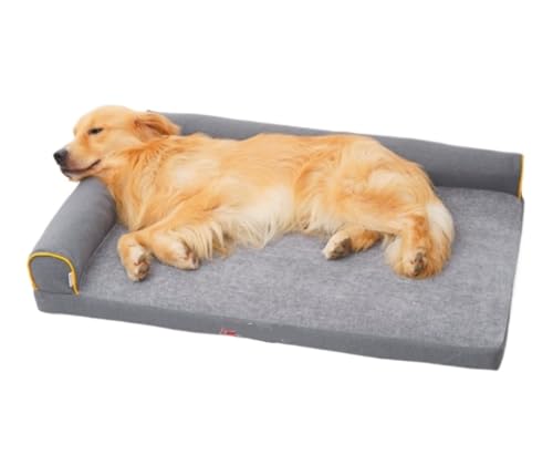 Katzenbett höhle Tierbett Hundebetten Für Große Hunde, Hundebett, Eierschaum, Mit Abnehmbarem, Waschbarem Bezug, Wasserdichtem Futter Hundekissen katzenkissen (Color : A, Size : 60 * 45 * 15cm) von BOGAZY