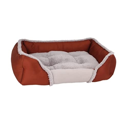 Katzenbett höhle Tierbett Pet Supplies Pet Bed Kennel Warm Big Size Haustier Hundematratze Sofa Katzenbett Hundekissen katzenkissen (Color : C, Size : 53 * 46 * 14cm) von BOGAZY