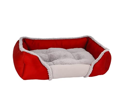 Katzenbett höhle Tierbett Pet Supplies Pet Bed Kennel Warm Big Size Haustier Hundematratze Sofa Katzenbett Hundekissen katzenkissen (Color : D, Size : 67 * 51 * 14cm) von BOGAZY