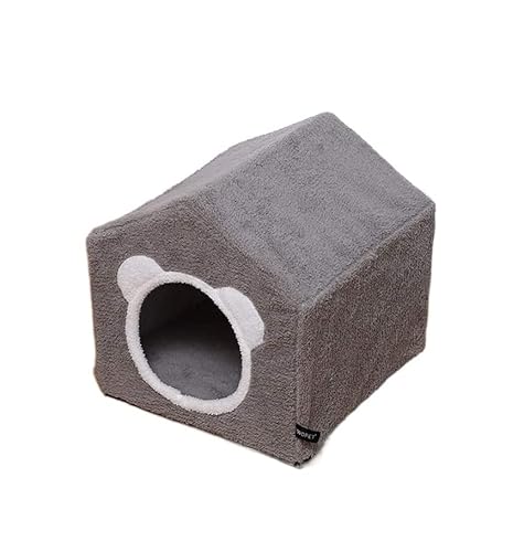 Katzenbett höhle Tierbett Warmes Haustierbett, Haustierhaus, Welpenhütte, Matte für Hunde, Tiere, Katze, Kätzchen, Nest, faltbar, kleiner Hundekorb, Katzenhundebett Hundekissen katzenkissen ( Color : von BOGAZY