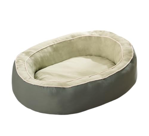 Katzenbett höhle Tierbett Waschbares Hundebett, Mittelgroßes Hundebett, Ultraweiches Welpenbett, Flanell, Beruhigendes Hundebett Für Ängstliche Hunde Hundekissen katzenkissen ( Color : Grün , Size : 7 von BOGAZY