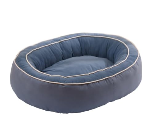 Katzenbett höhle Tierbett Waschbares Hundebett, Mittelgroßes Hundebett, Ultraweiches Welpenbett, Flanell, Beruhigendes Hundebett Für Ängstliche Hunde Hundekissen katzenkissen (Color : Blue, Size : 6 von BOGAZY