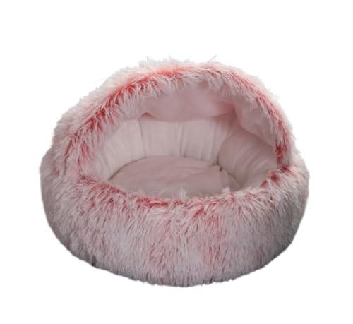 Katzenbett höhle Tierbett Weiches, Rundes Plüsch-Kunstfell-Haustierbett Für Katzen Oder Kleine Hunde, Anti-Angst-Katzenbett, Welpenbett, Waschbar Hundekissen katzenkissen (Color : D, Size : 40 * 40cm von BOGAZY