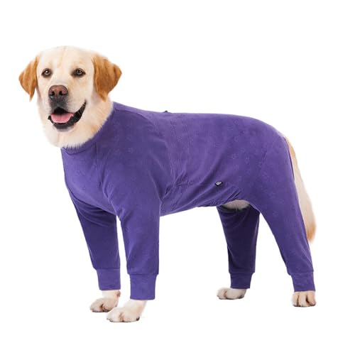 BOGDTF Hundemantel für Herbst und Winter, Overall für große und mittelgroße Hunde, 4 Pfoten bedeckt, Overall für Hunde, Fleece, warm, Pyjama für Haustiere BOGDTF Hundemantel für Herbst und Winter, Overall für große und mittelgroße Hunde, 4 Pfoten bedeckt, Overall für Hunde, Fleece, warm, Pyjama für Haustiere von BOGDTF