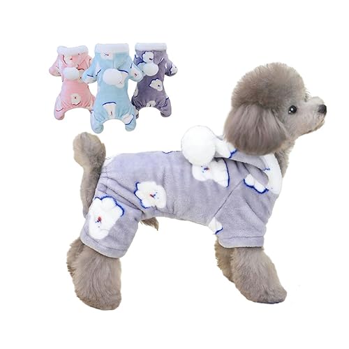 BOGDTF Hundepullover, 3-teilig, Pyjama für Hunde, Wintermantel für Hunde, Weihnachtskleidung für kleine und mittelgroße Hunde, Jungen, Mädchen, Katze BOGDTF Hundepullover, 3-teilig, Pyjama für Hunde, Wintermantel für Hunde, Weihnachtskleidung für kleine und mittelgroße Hunde, Jungen, Mädchen, Katze von BOGDTF