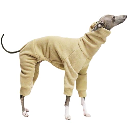 BOGDTF Kleidung für Windhunde, Wintermantel, Rollkragen, warmer Pullover für Haustiere, weicher und leichter Schlafanzug für Welpen, Ganzkörper-Pyjama für Hunde, Body für kaltes Wetter BOGDTF Kleidung für Windhunde, Wintermantel, Rollkragen, warmer Pullover für Haustiere, weicher und leichter Schlafanzug für Welpen, Ganzkörper-Pyjama für Hunde, Body für kaltes Wetter von BOGDTF