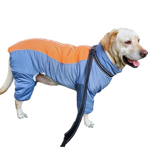 BOGDTF Warmer Hundemantel aus Fleece, Schneeanzug für Hunde, Wintermantel mit Geschirr, Jacke für kleine, mittlere und große Hunde BOGDTF Warmer Hundemantel aus Fleece, Schneeanzug für Hunde, Wintermantel mit Geschirr, Jacke für kleine, mittlere und große Hunde von BOGDTF