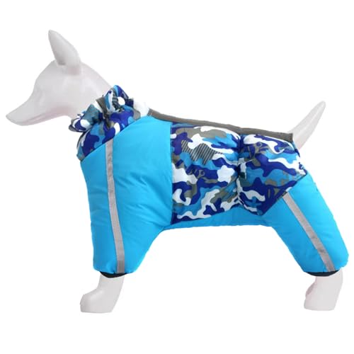 BOGDTF Wintermantel für Welpen, wasserdicht, warm, mit Fleece gefüttert, modische und niedliche Kleidung für kleine Hunde, Chihuahua-Schneemantel, Yorkshir-Kleidung BOGDTF Wintermantel für Welpen, wasserdicht, warm, mit Fleece gefüttert, modische und niedliche Kleidung für kleine Hunde, Chihuahua-Schneemantel, Yorkshir-Kleidung von BOGDTF