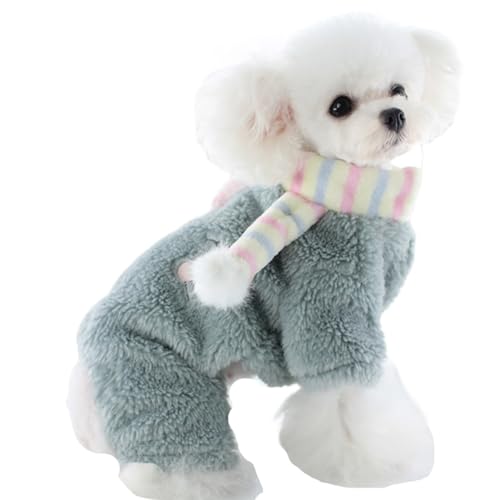 BOGDTF Wintermantel für kleine Hunde, Pyjama aus Fleece, warm, für Welpen, vollständige Abdeckung, Overall für Hunde, Mäntel für kaltes Wetter, Schneeanzug, winddicht BOGDTF Wintermantel für kleine Hunde, Pyjama aus Fleece, warm, für Welpen, vollständige Abdeckung, Overall für Hunde, Mäntel für kaltes Wetter, Schneeanzug, winddicht von BOGDTF