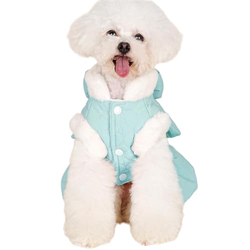 Warmer Wintermantel für kleine Hunde, Kleidung, Kleider, weibliche Haustier-Schnee-Weste, niedlich, winddicht, für draußen, leicht, Fleece-Hundemantel Warmer Wintermantel für kleine Hunde, Kleidung, Kleider, weibliche Haustier-Schnee-Weste, niedlich, winddicht, für draußen, leicht, Fleece-Hundemantel von BOGDTF