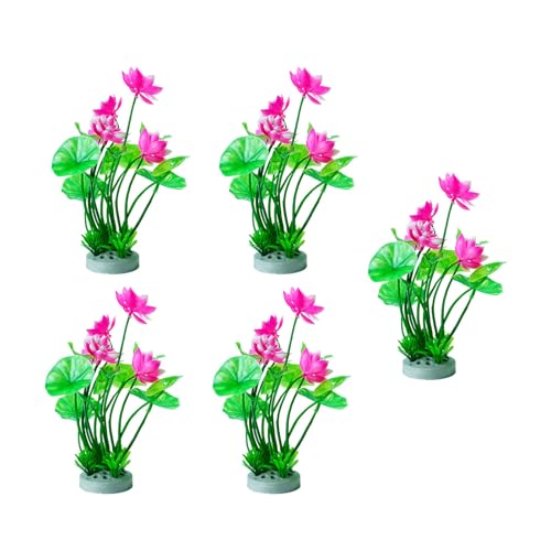 BOGEEL Zarte Aquarien, Landschaft, künstliche Pflanze, Lotus, Terrarium, Landschaft, Garnelen, Lotus, Statue, Aquarien, Lebensraum-Dekorationen BOGEEL Zarte Aquarien, Landschaft, künstliche Pflanze, Lotus, Terrarium, Landschaft, Garnelen, Lotus, Statue, Aquarien, Lebensraum-Dekorationen von BOGEEL