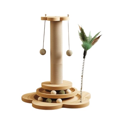 Kitten Sisalseil Pfosten mit mehreren Spielzeugen für Track für Spielzeug Kratzer, schützen Sie Ihre Möbel Kitten Sisalseil Pfosten mit mehreren Spielzeugen für Track für Spielzeug Kratzer, schützen Sie Ihre Möbel von BOGEEL