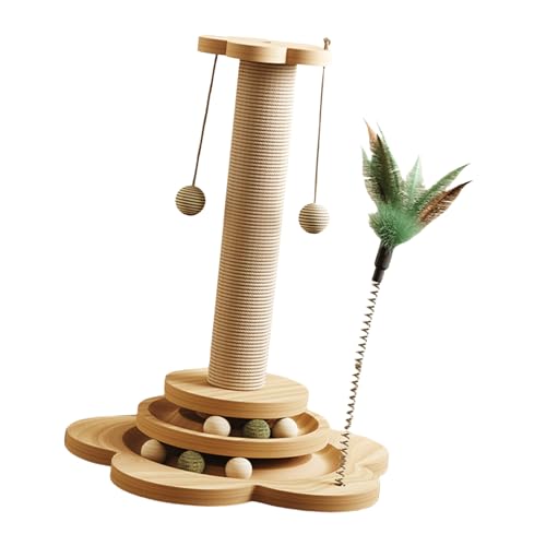 Kitten Sisalseil Pfosten mit mehreren Spielzeugen für Track für Spielzeug Kratzer, schützen Sie Ihre Möbel Kitten Sisalseil Pfosten mit mehreren Spielzeugen für Track für Spielzeug Kratzer, schützen Sie Ihre Möbel von BOGEEL