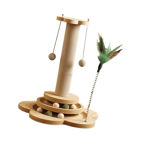 Kitten Sisalseil Pfosten mit mehreren Spielzeugen für Track für Spielzeug Kratzer, schützen Sie Ihre Möbel Kitten Sisalseil Pfosten mit mehreren Spielzeugen für Track für Spielzeug Kratzer, schützen Sie Ihre Möbel von BOGEEL